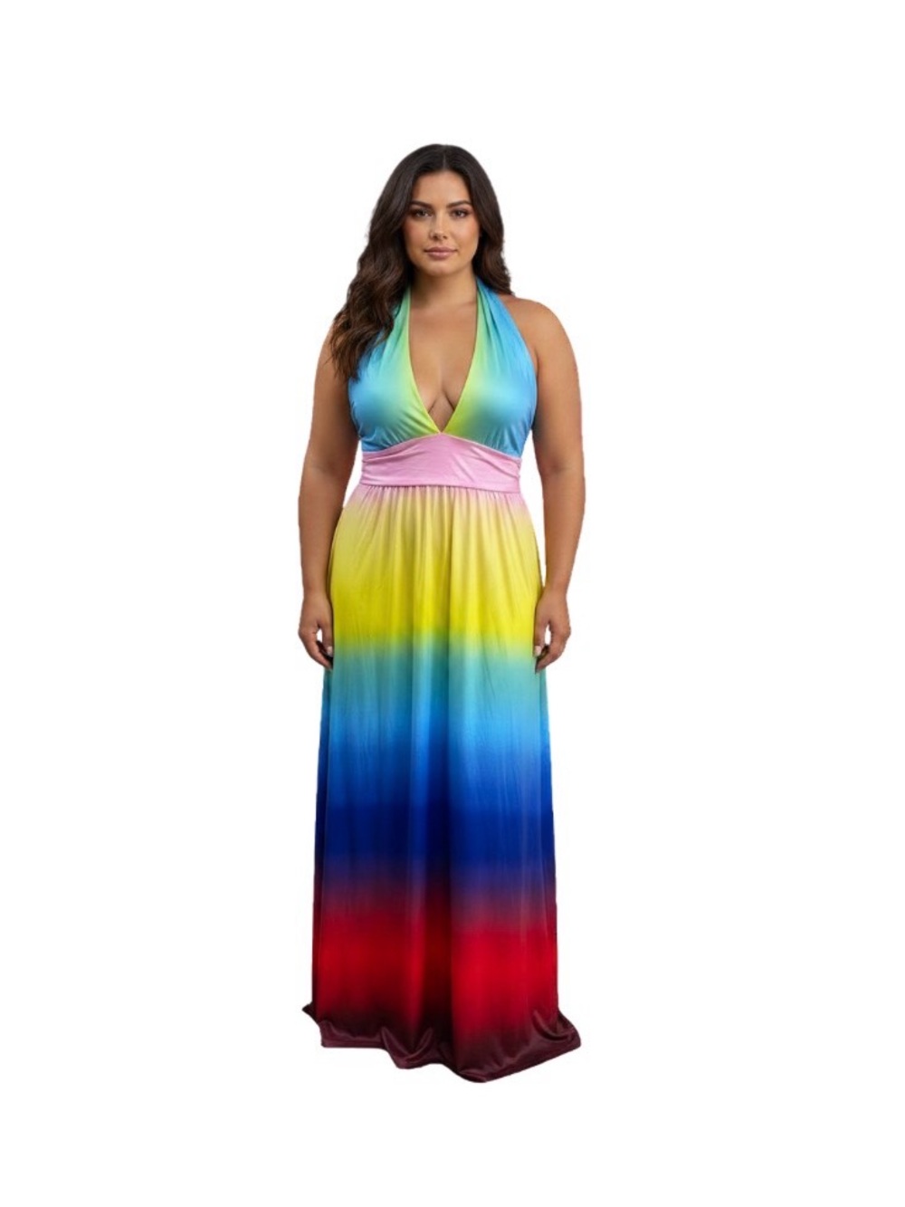 Fun in the summer rainbow dress